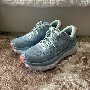 Hoka Bondi 7 Blue Fog Running Shoes